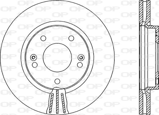 OPEN PARTS Тормозной диск BDA2138.20